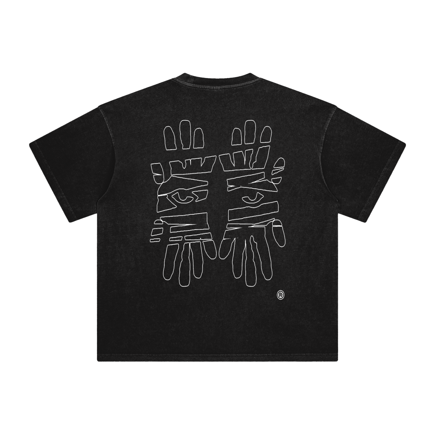 Miyanardo® (SS25 Original Release) “Ripped” Black Fade Washed T-Shirt