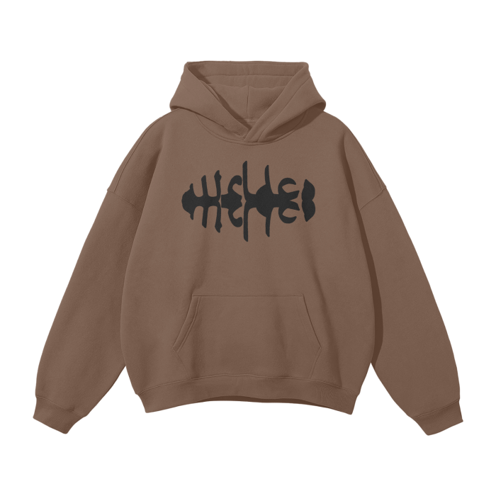 WRLDCO® (FW2425 Never Forgot Release) “Spine” Unisex Oversized Solid Color Fleece Hoodie