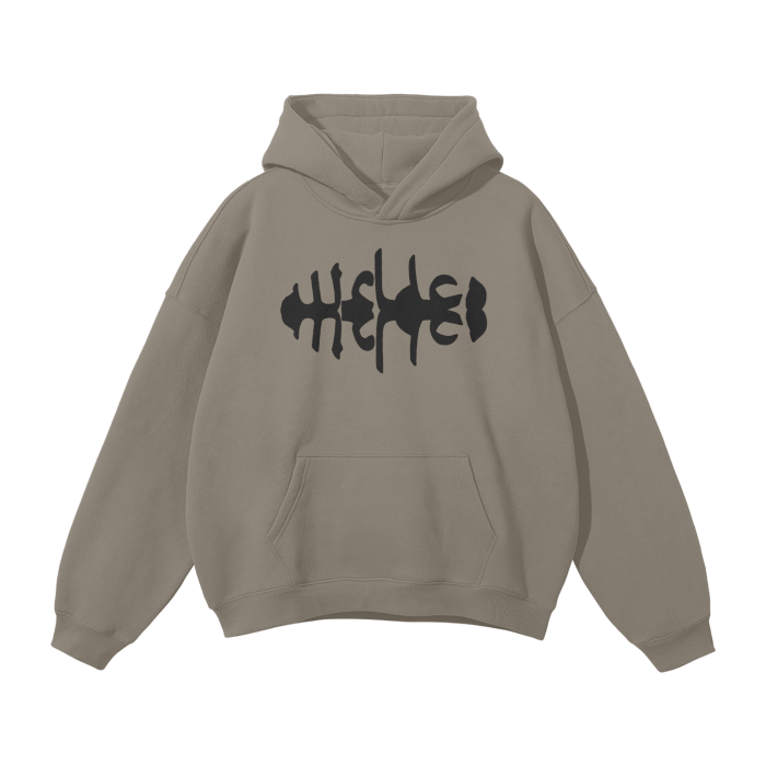 WRLDCO® (FW2425 Never Forgot Release) “Spine” Unisex Oversized Solid Color Fleece Hoodie