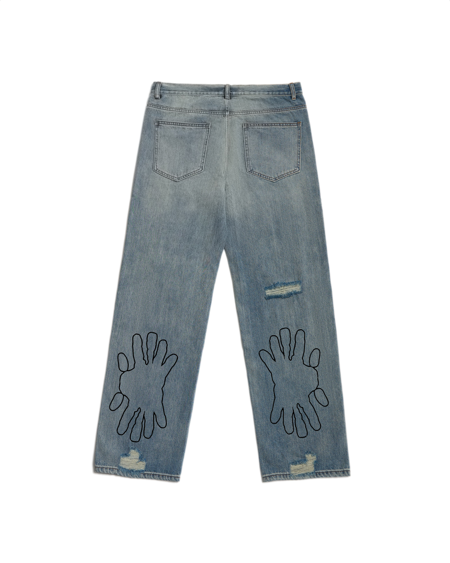 Miyanardo® (SS24) Miyanardo® "Art Project 3.0" Baggy ripped jeans (B)