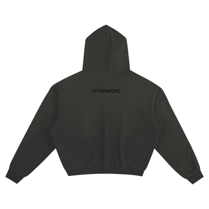 Miyanardo® "Basics 2425" (FW2425 2 Release) Sunfade Boxy Hoodie Black