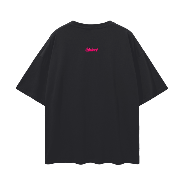 WRLDCO® (FW2425 Never Forgot Release) “Hand Signs” Oversize Deep Drop Shoulder Tee (Pink)