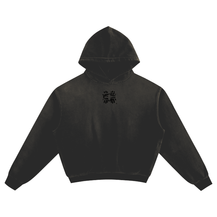 Miyanardo® "Basics 2425" (FW2425 2  Release) Sunfade Boxy Hoodie Black